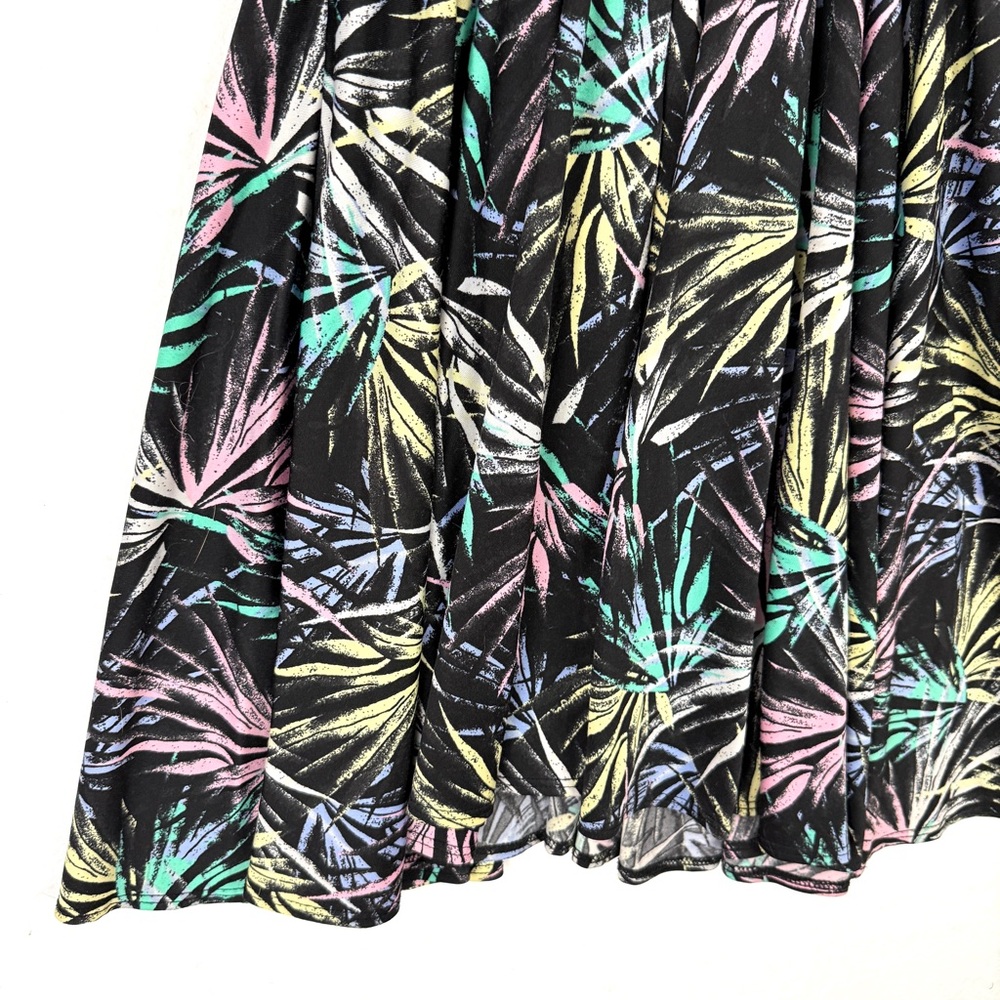 DotDotSmile Girls Twirl Dress – Black Multicolor Tropical Print 5/6 - Picture 11 of 11